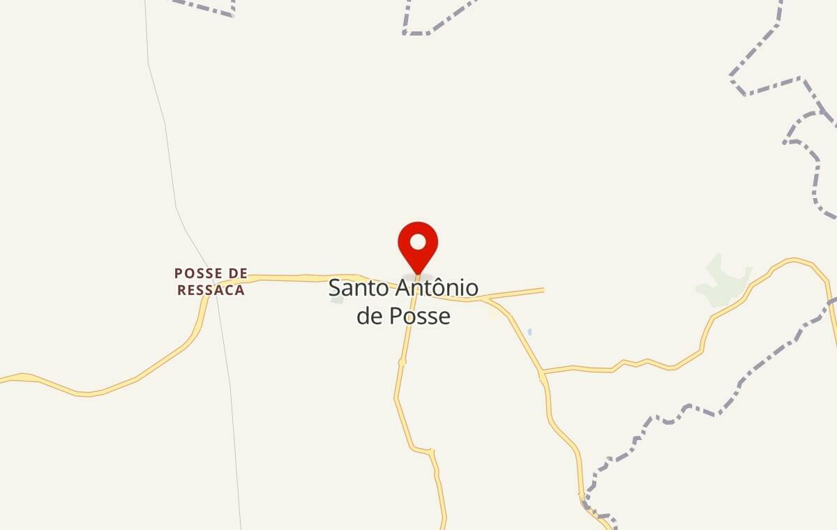 Mapa de Santo Antônio de Posse em São Paulo