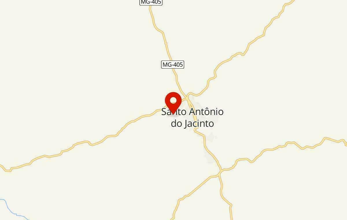 Mapa de Santo Antônio do Jacinto em Minas Gerais
