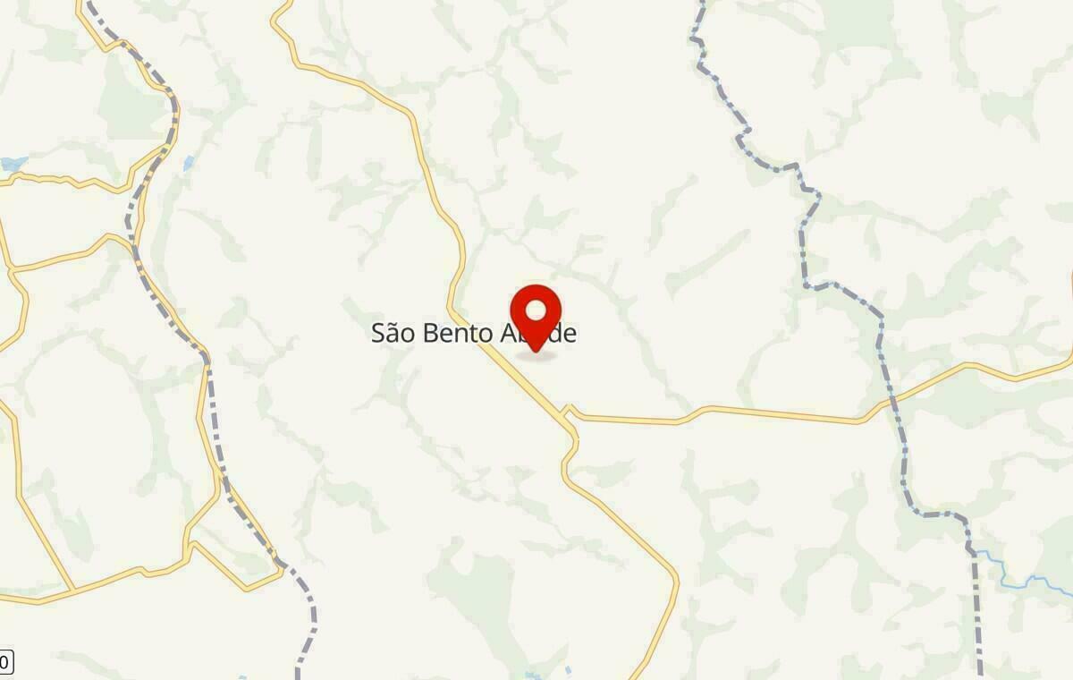 Mapa de São Bento Abade em Minas Gerais
