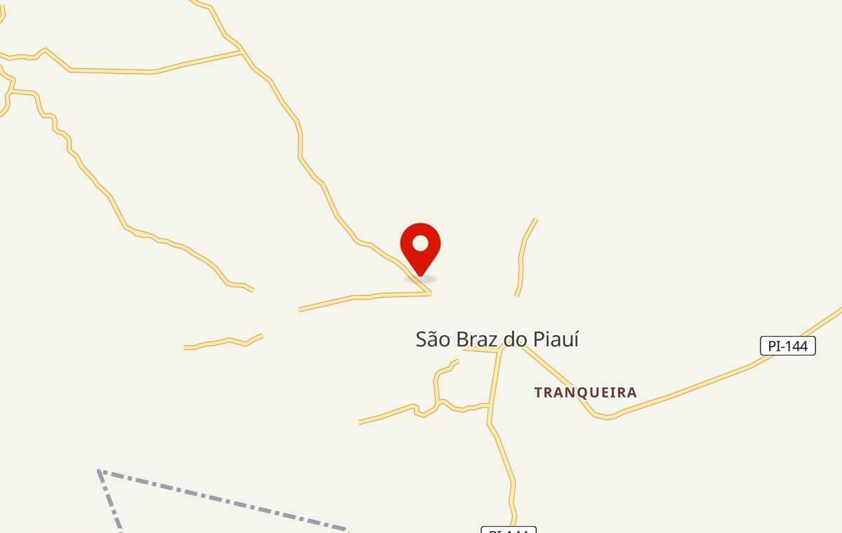 Mapa de São Braz do Piauí no Piauí