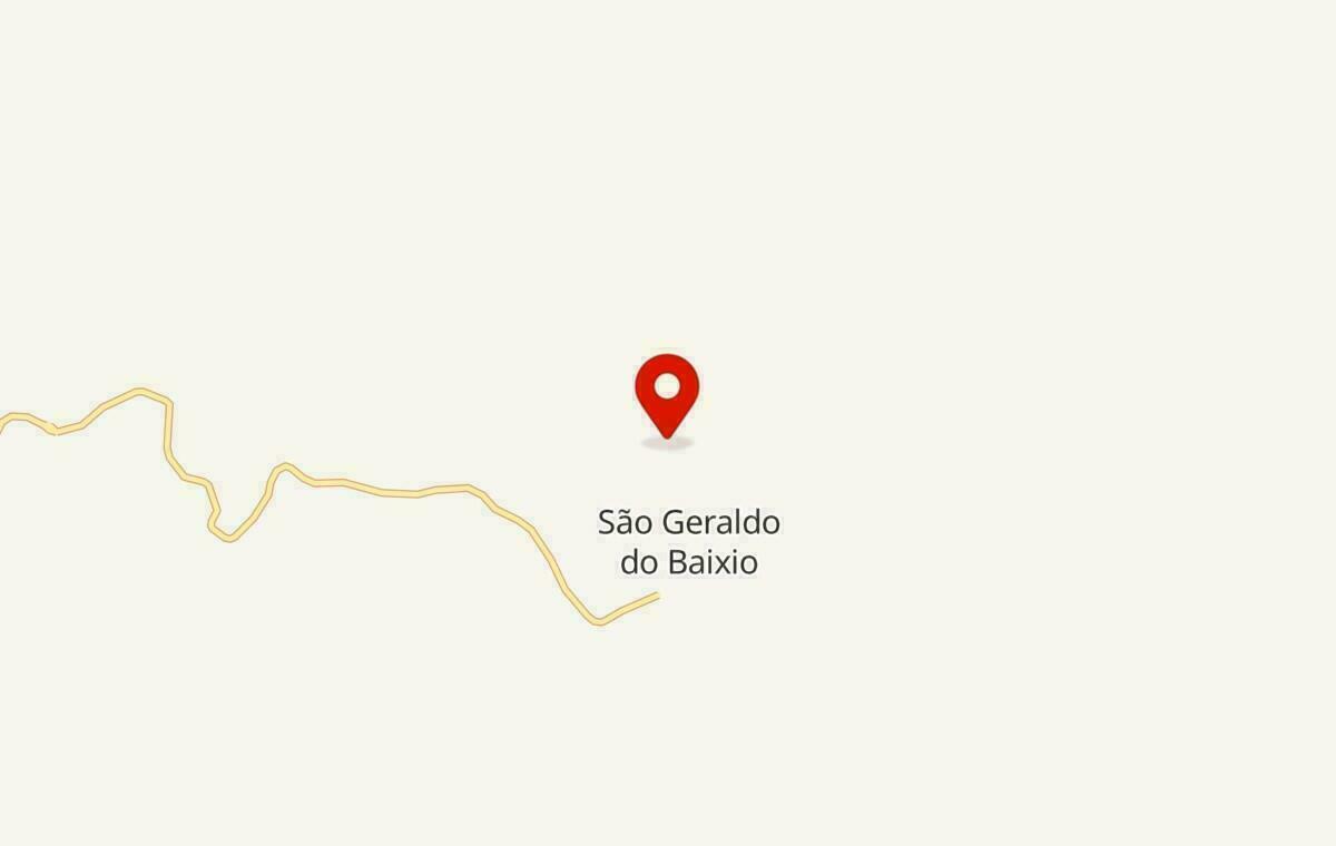 Mapa de São Geraldo do Baixio em Minas Gerais