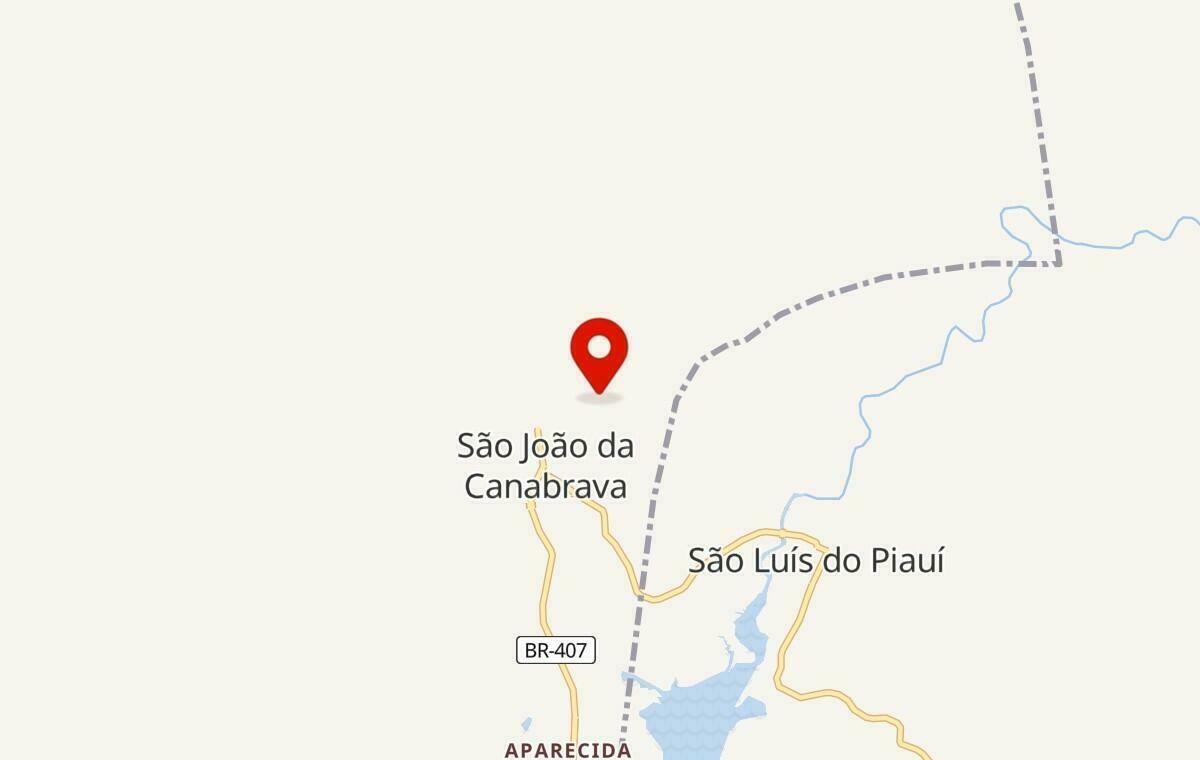 Mapa de São João da Canabrava no Piauí