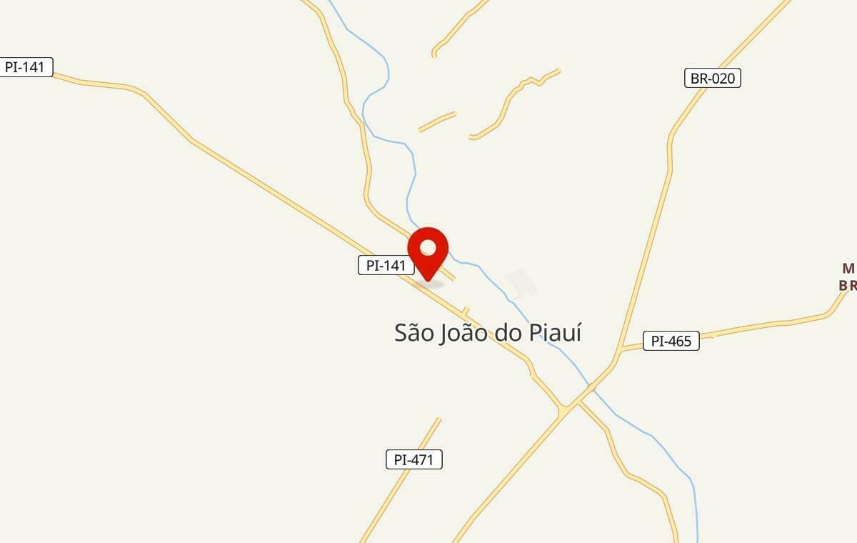Mapa de São João do Piauí no Piauí