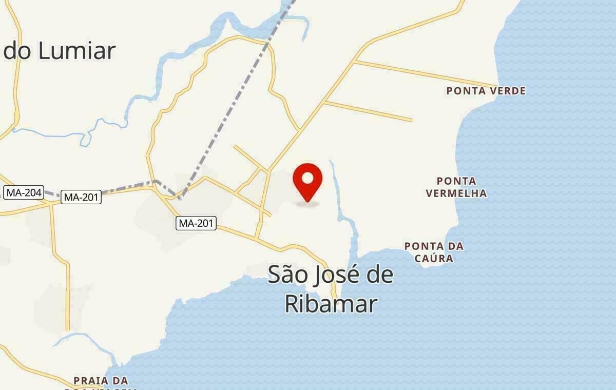 Mapa de São José de Ribamar no Maranhão