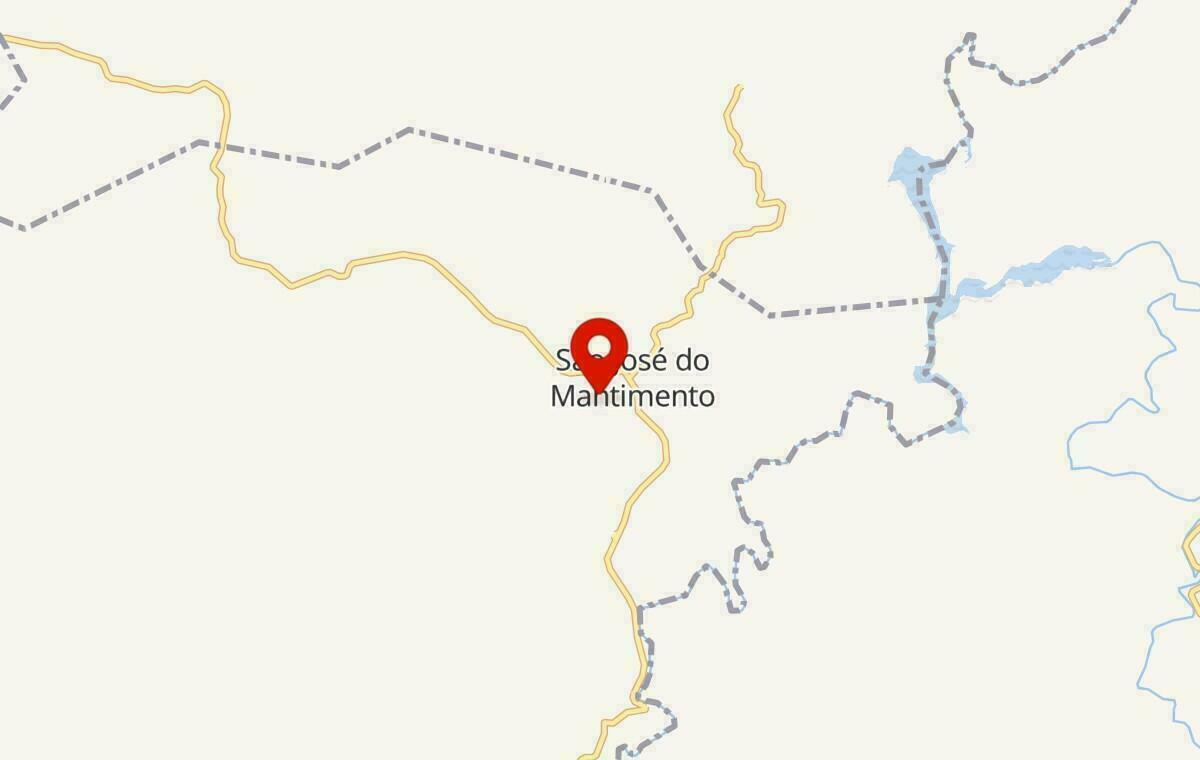 Mapa de São José do Mantimento em Minas Gerais