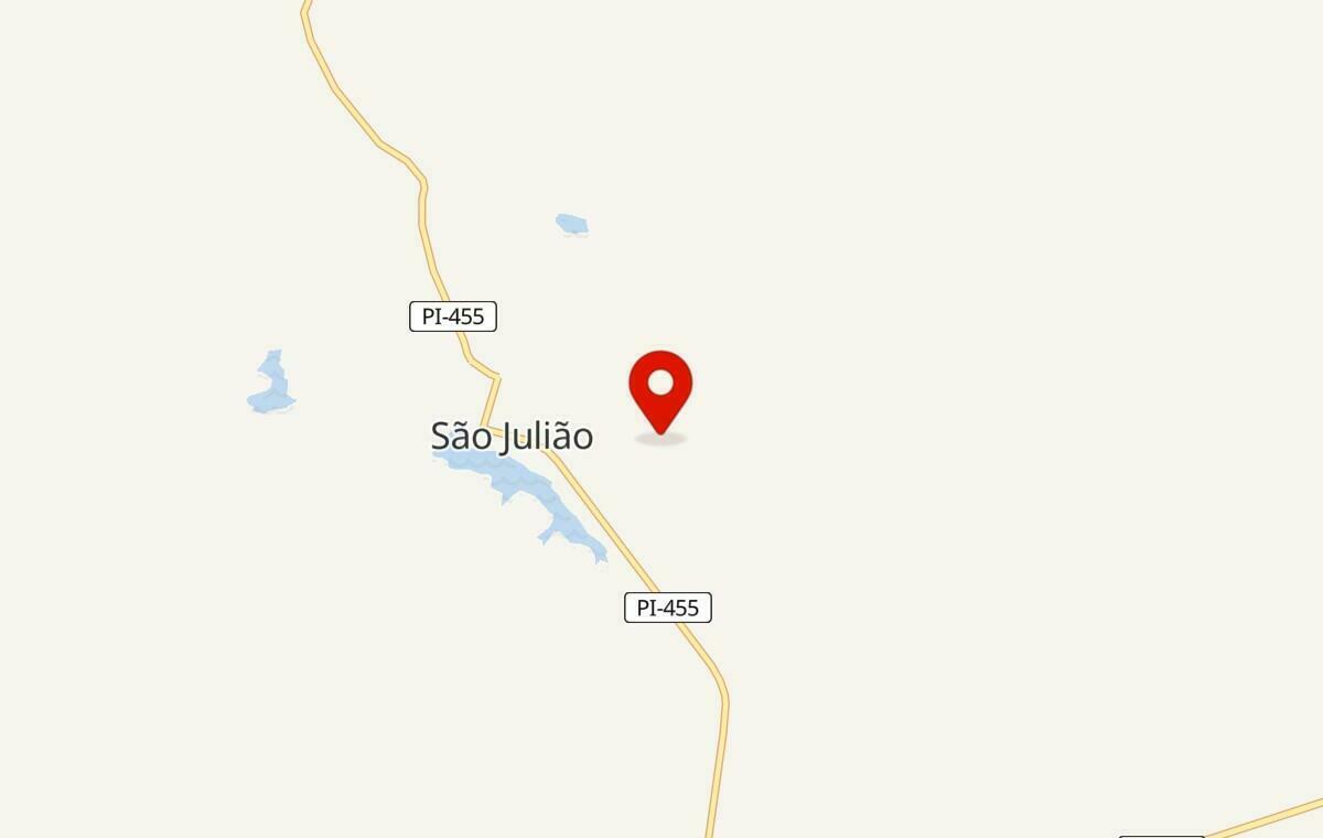 Mapa de São Julião no Piauí