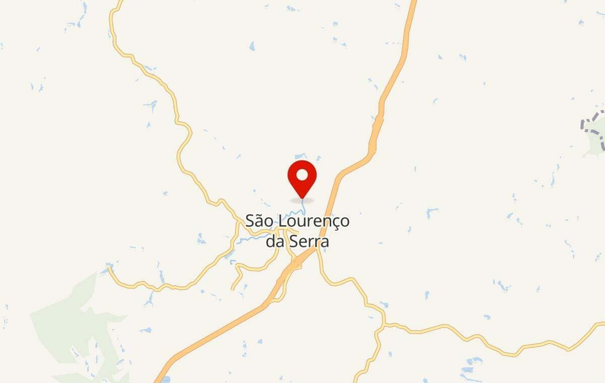 Mapa de São Lourenço da Serra em São Paulo
