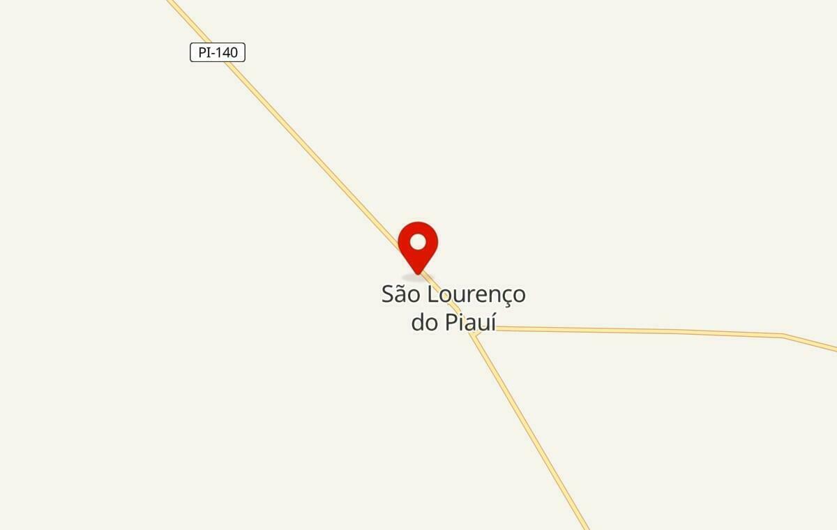 Mapa de São Lourenço do Piauí no Piauí