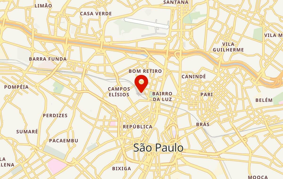 Mapa de São Paulo em São Paulo