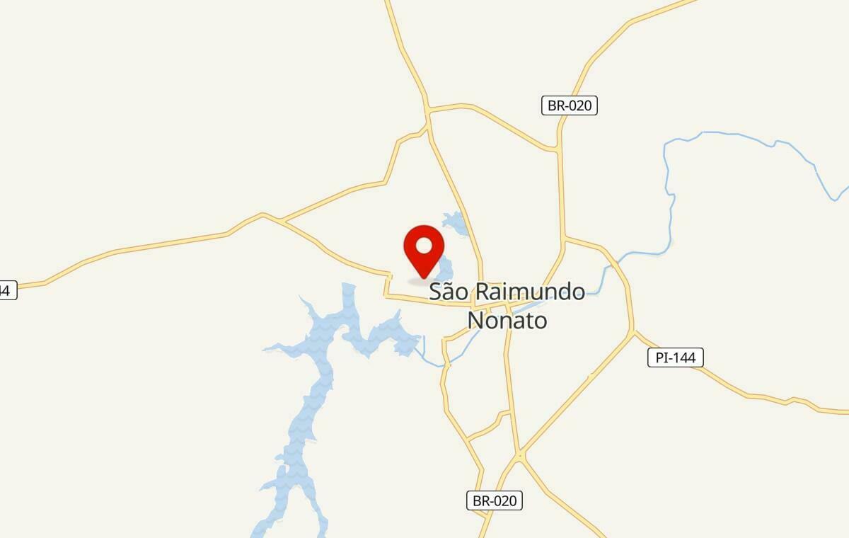 Mapa de São Raimundo Nonato no Piauí