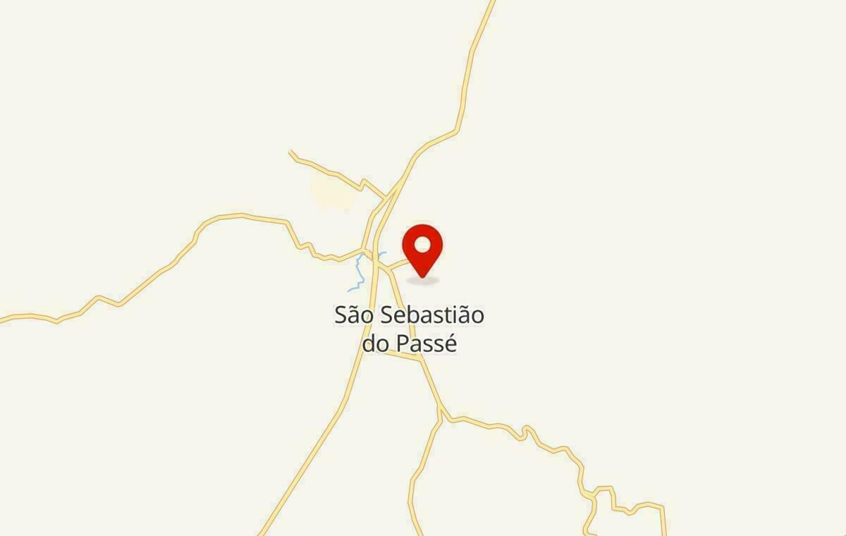Mapa de São Sebastião do Passé na Bahia