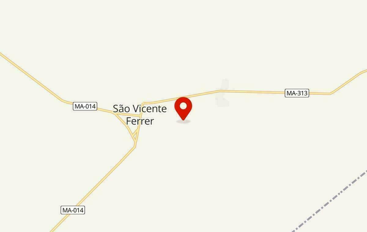 Mapa de São Vicente Ferrer no Maranhão