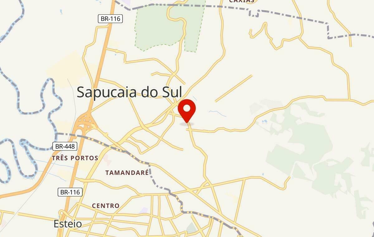 Mapa de Sapucaia do Sul no Rio Grande do Sul
