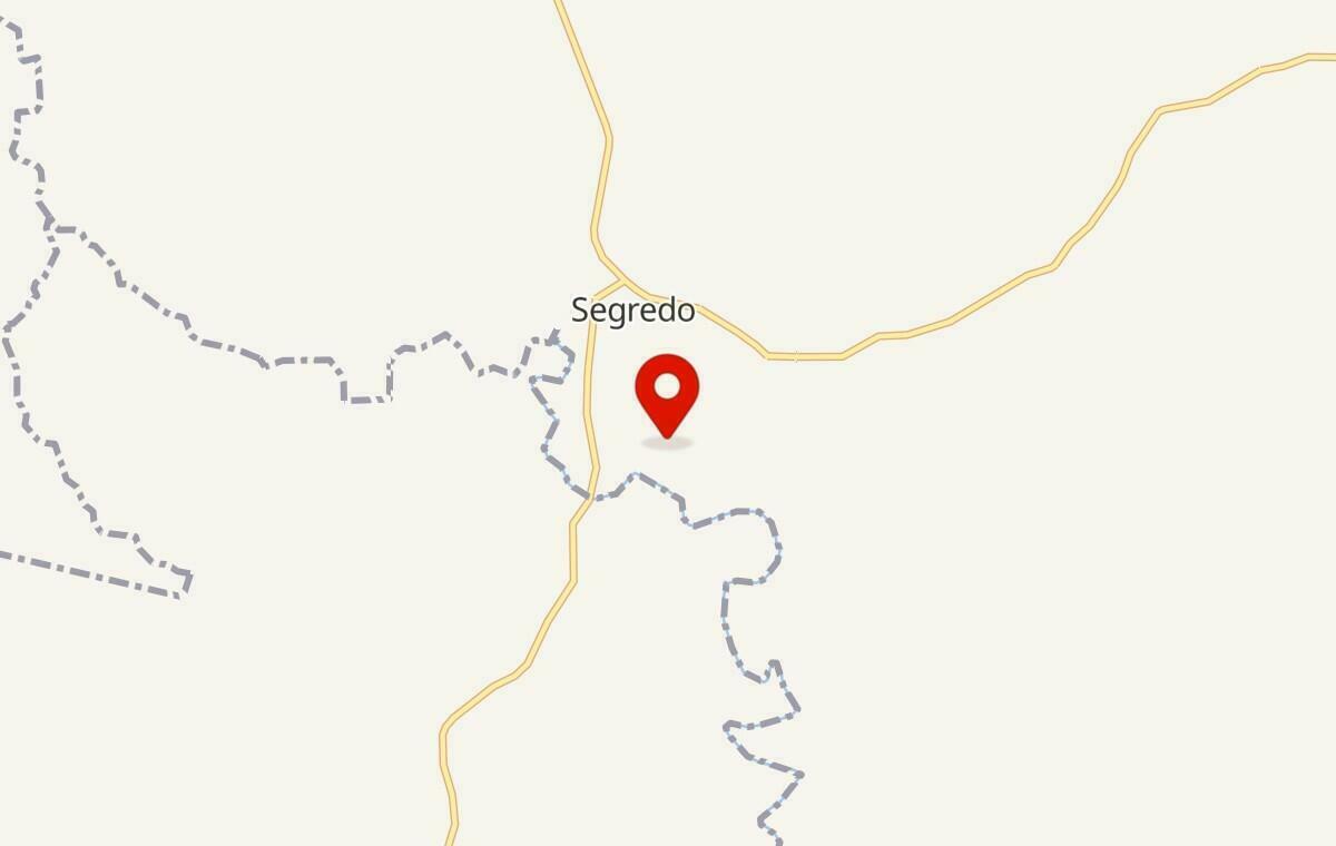 Mapa de Segredo no Rio Grande do Sul