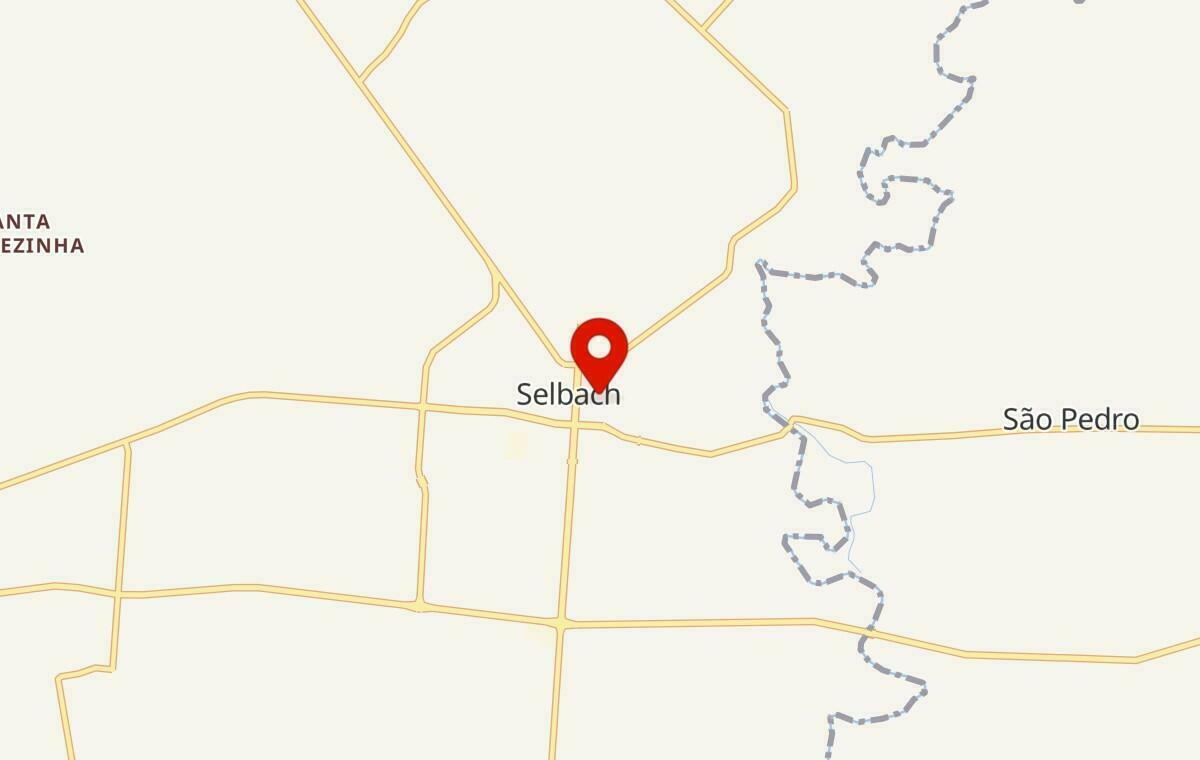 Mapa de Selbach no Rio Grande do Sul
