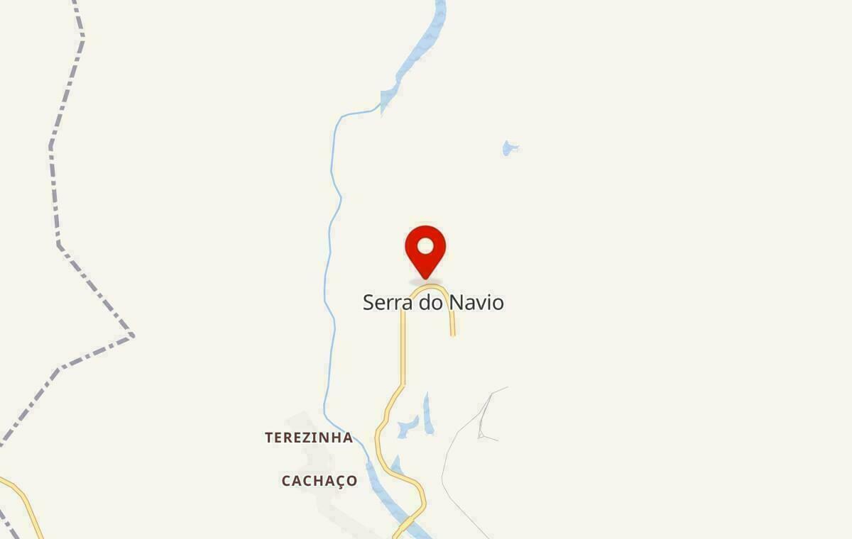 Mapa de Serra do Navio no Amapá