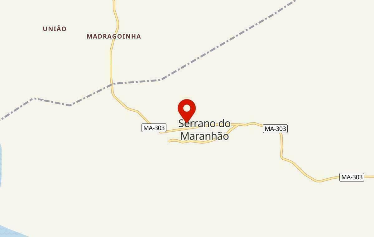 Mapa de Serrano do Maranhão no Maranhão