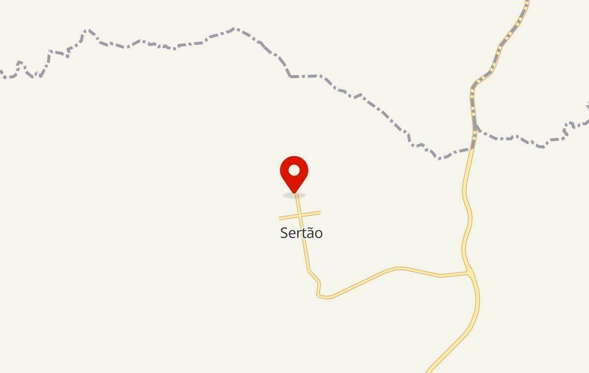 Mapa de Sertão no Rio Grande do Sul