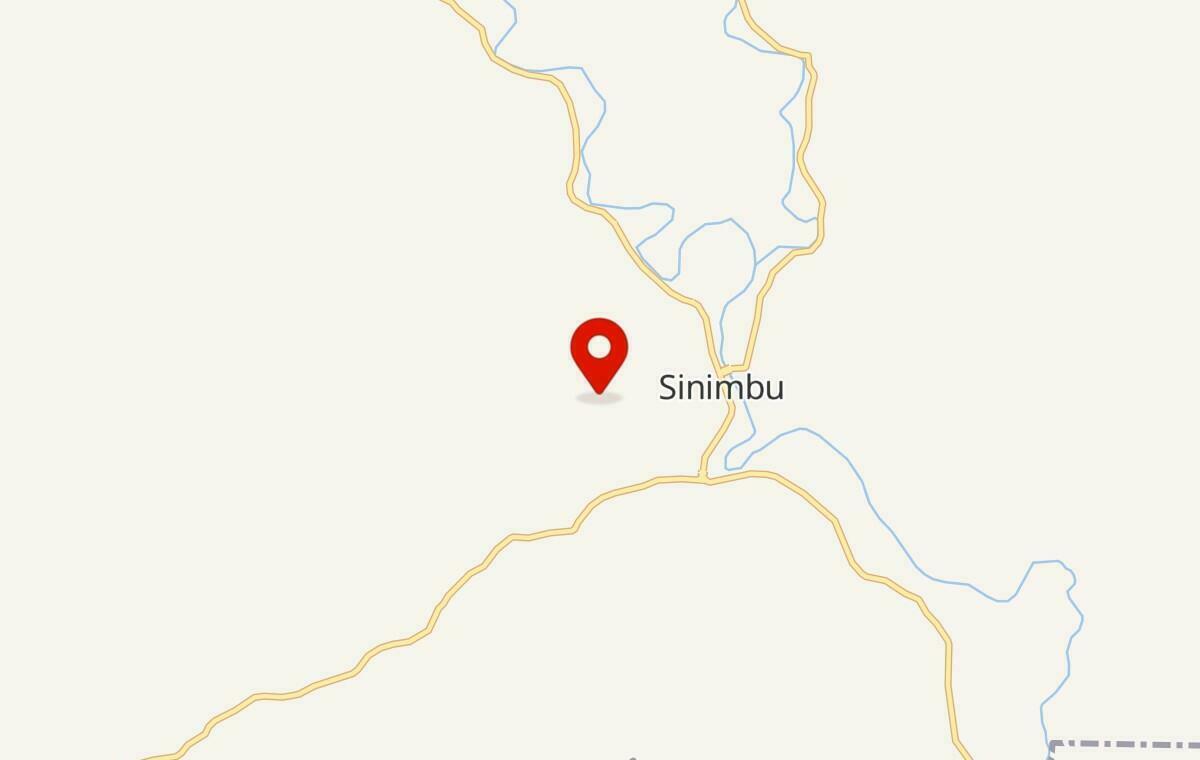 Mapa de Sinimbu no Rio Grande do Sul