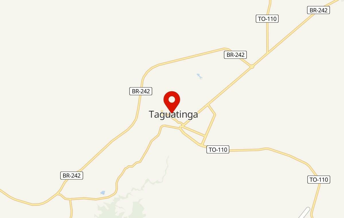 Mapa de Taguatinga no Tocantins