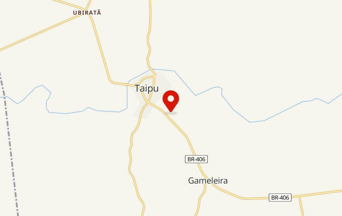Mapa de Taipu no Rio Grande do Norte