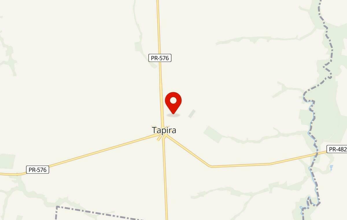 Mapa de Tapira no Paraná