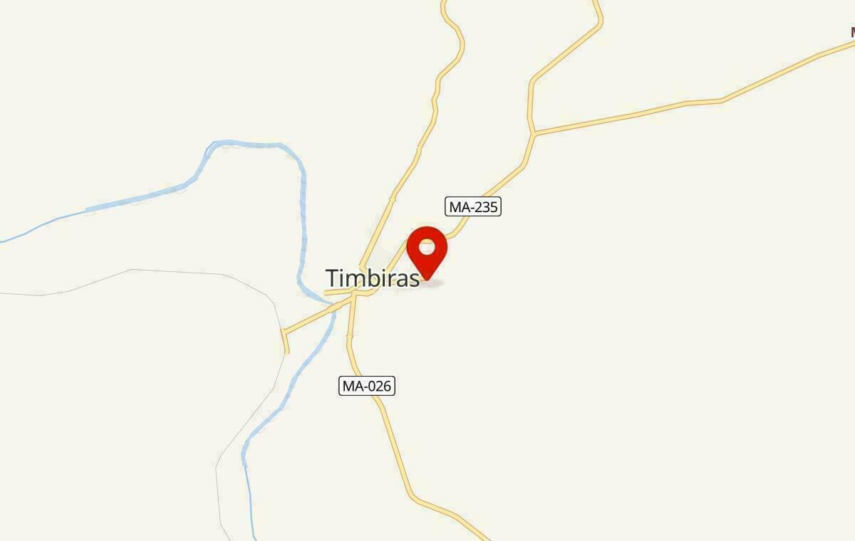 Mapa de Timbiras no Maranhão