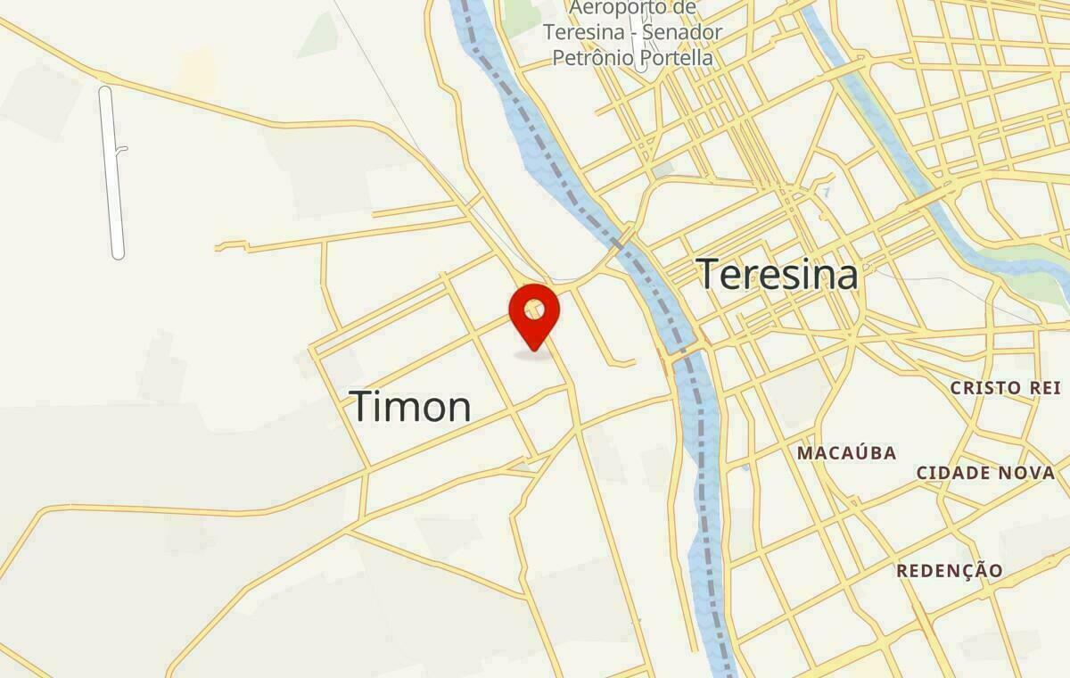 Mapa de Timon no Maranhão