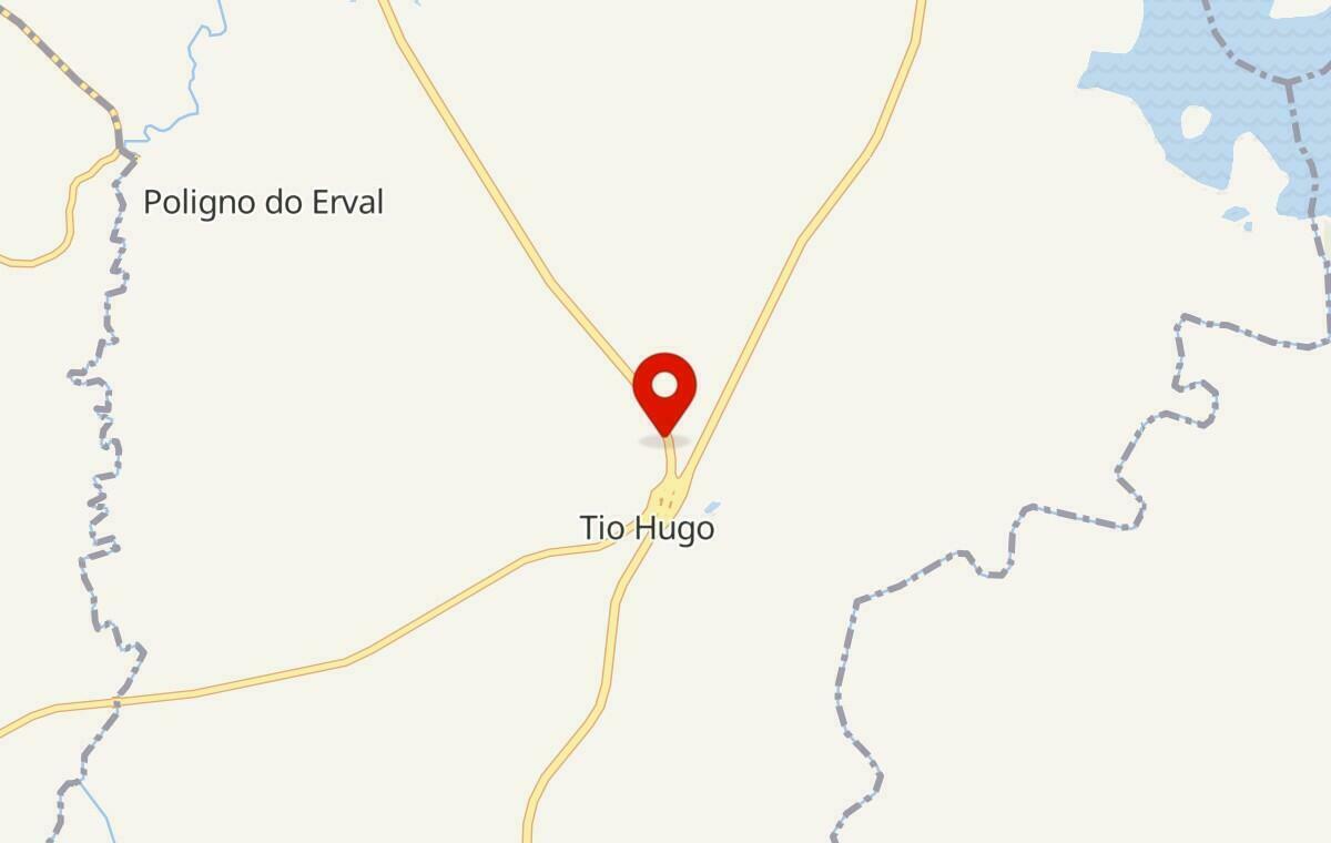 Mapa de Tio Hugo no Rio Grande do Sul