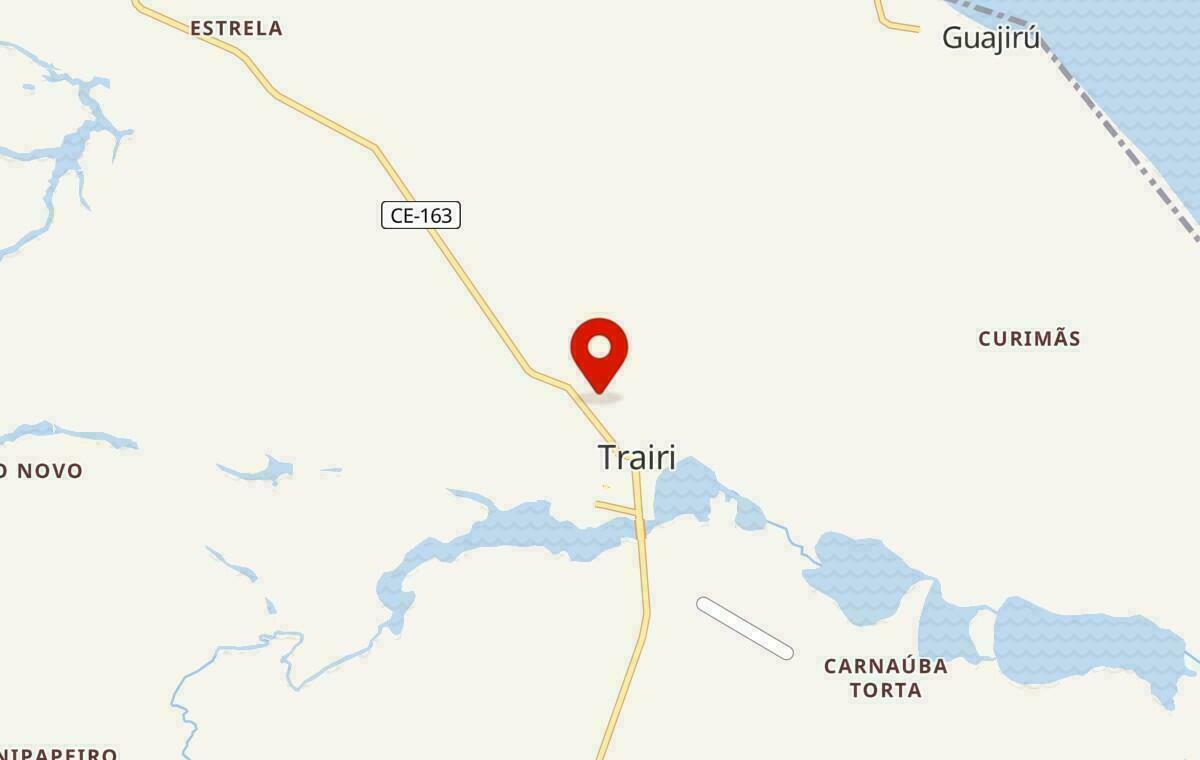 Mapa de Trairi no Ceará