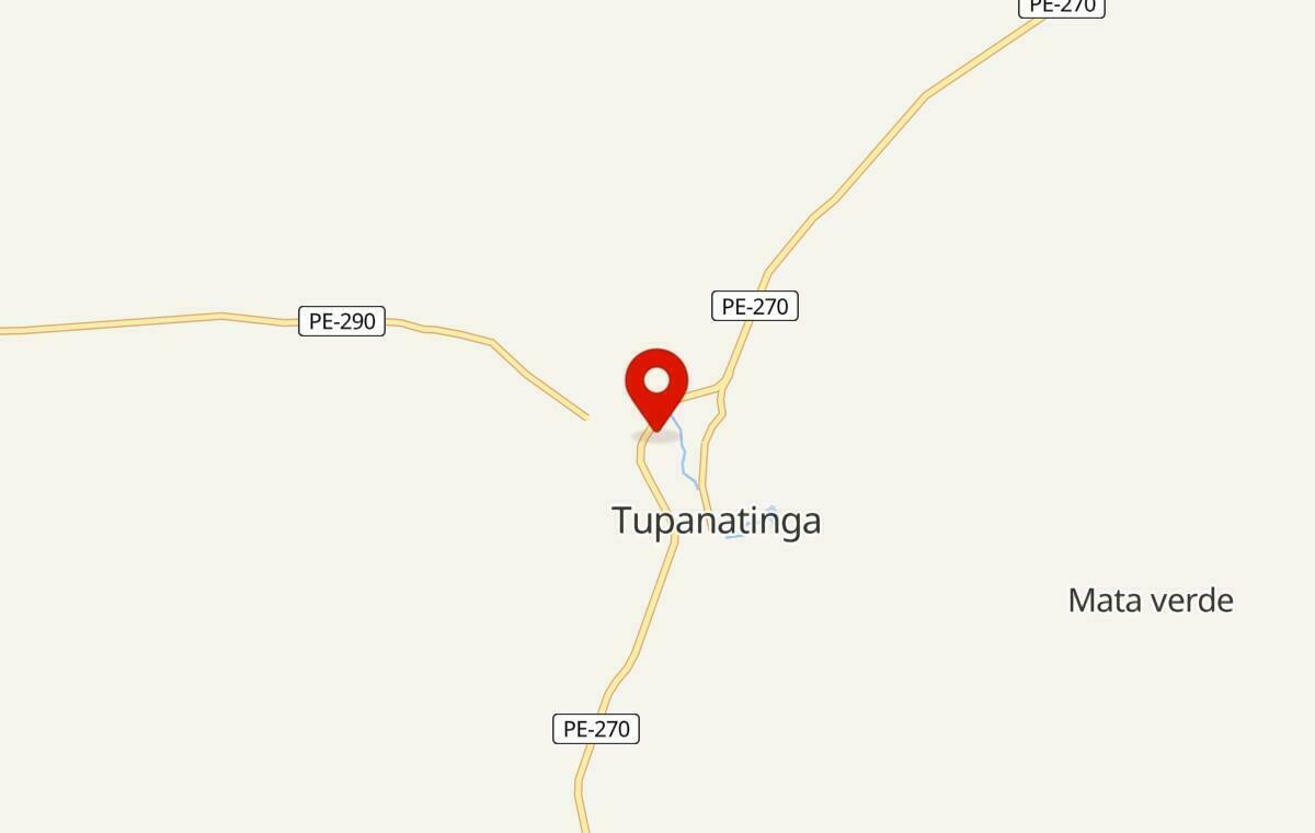 Mapa de Tupanatinga em Pernambuco