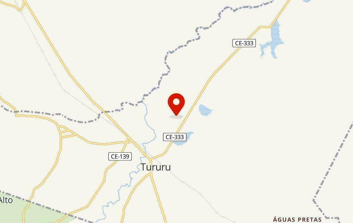 Mapa de Tururu no Ceará