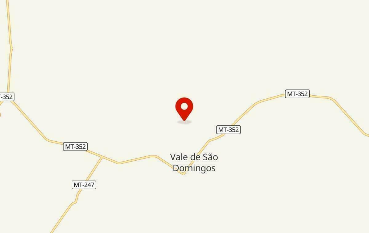 Mapa de Vale de São Domingos no Mato Grosso