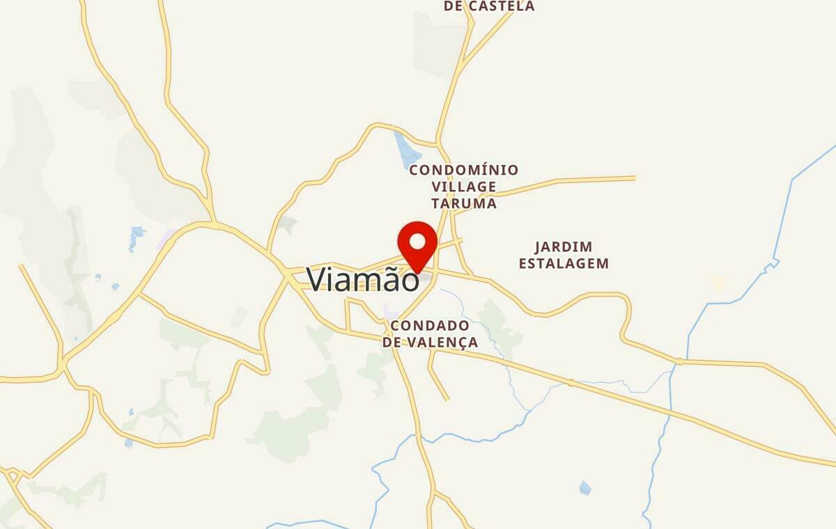 Mapa de Viamão no Rio Grande do Sul