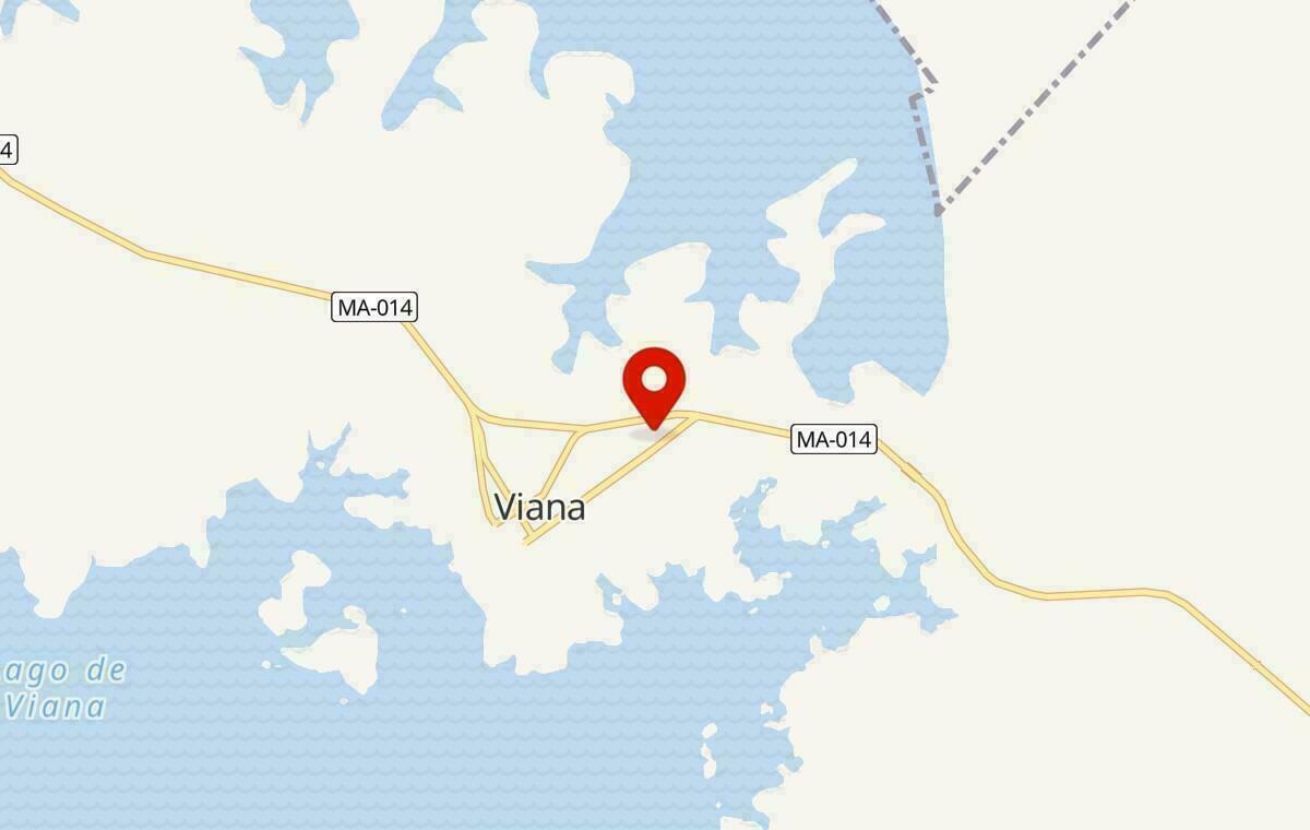Mapa de Viana no Maranhão