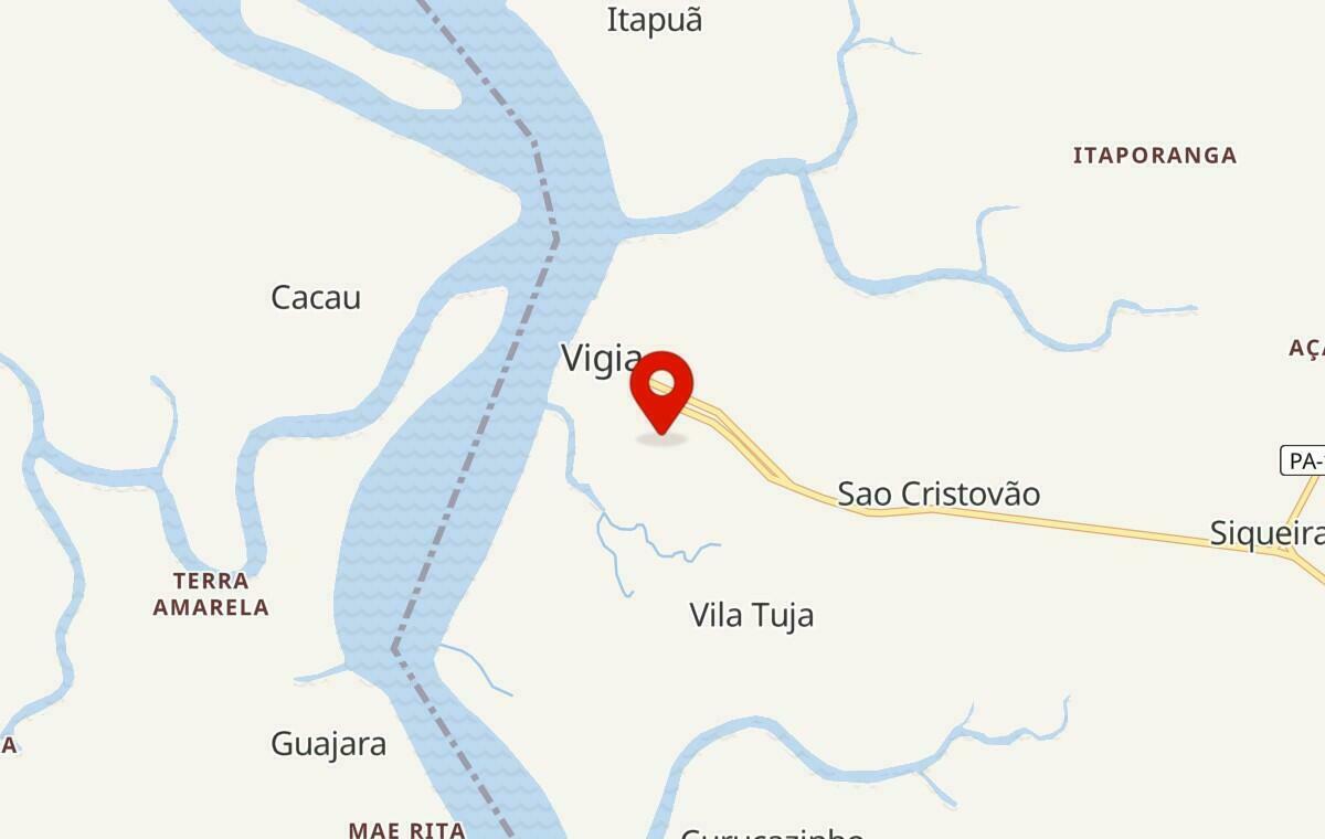 Mapa de Vigia no Pará