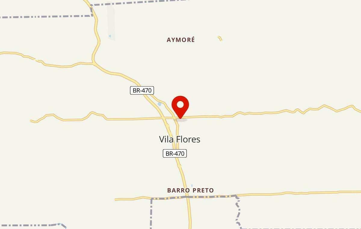 Mapa de Vila Flores no Rio Grande do Sul