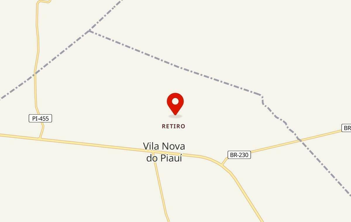 Mapa de Vila Nova do Piauí no Piauí