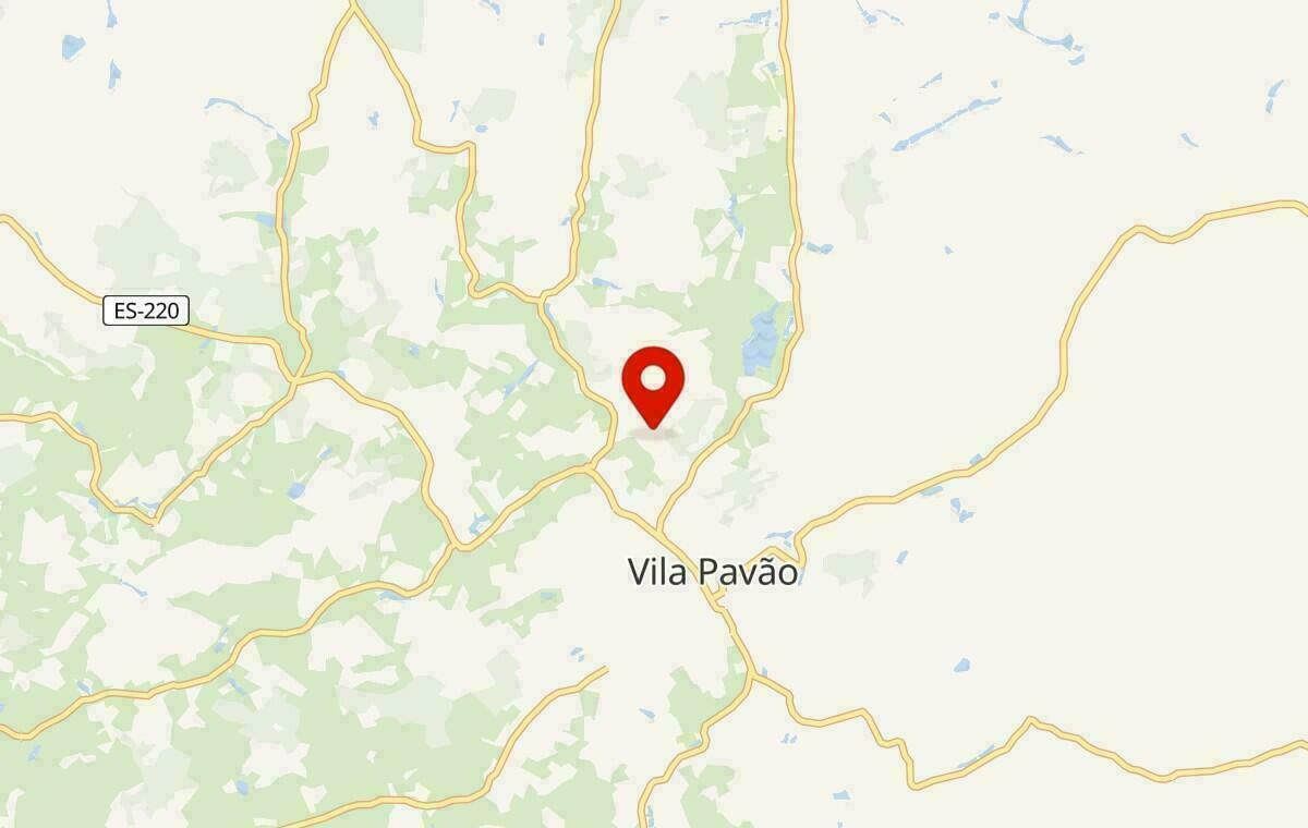 Mapa de Vila Pavão no Espírito Santo