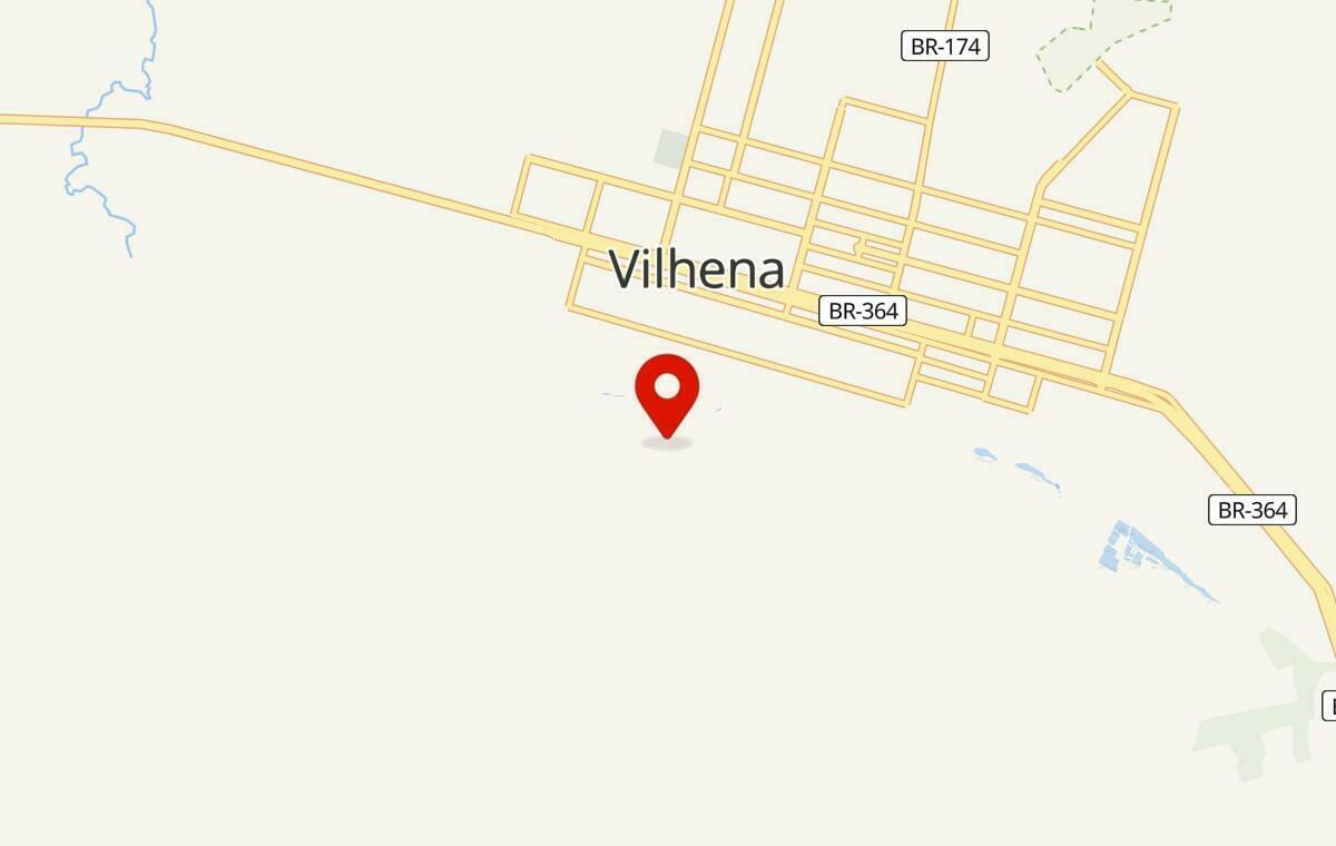 Mapa de Vilhena em Rondônia
