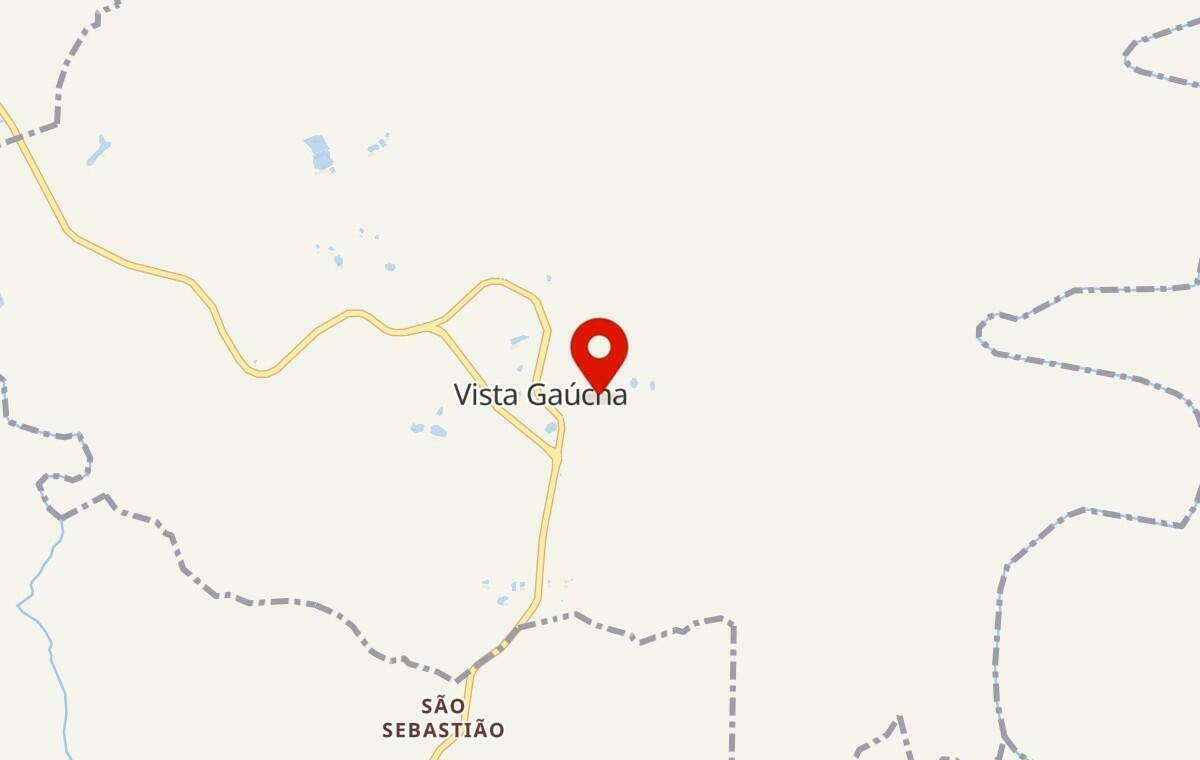 Mapa de Vista Gaúcha no Rio Grande do Sul