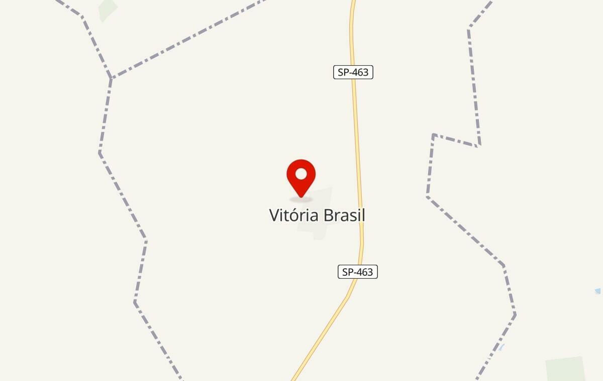 Mapa de Vitória Brasil em São Paulo